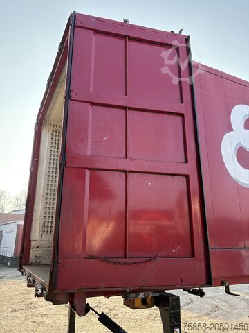 Swap body with box body Krone 7,45m Wechselkoffer mit Türen