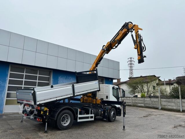 Dreiseitenkipper mit Kran Iveco Eurocargo 180-280