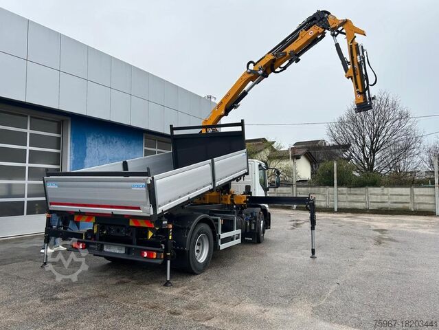 Dreiseitenkipper mit Kran Iveco Eurocargo 180-280
