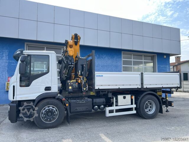 Dreiseitenkipper mit Kran Iveco Eurocargo 180-280