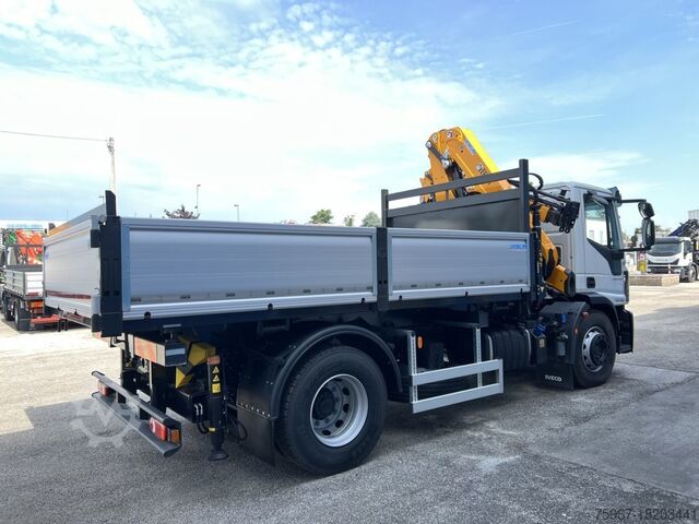 Dreiseitenkipper mit Kran Iveco Eurocargo 180-280