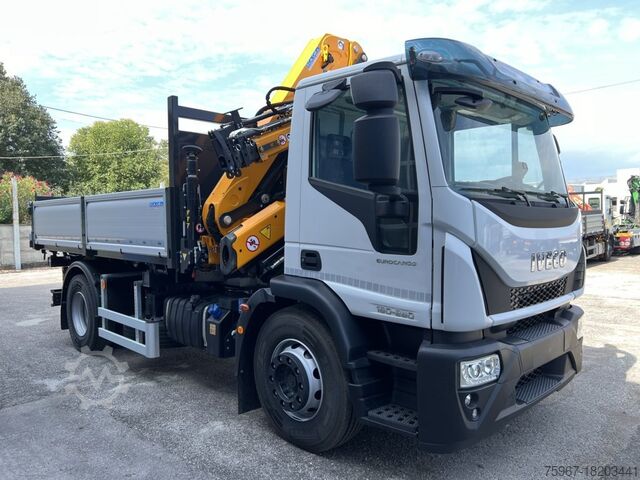 Dreiseitenkipper mit Kran Iveco Eurocargo 180-280