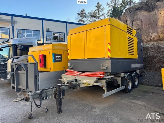 Compressor Atlas Copco Y35 Air Compressor on Humbaur chassis.