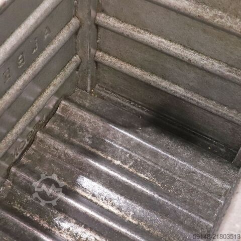 Used Stacking box steel fixed construction with four closed walls, L: 840, W: 530, H: 670 Kruizinga 98-565GB