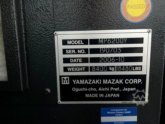 CNC lathe Mazak Multiplex MP 6200 Y