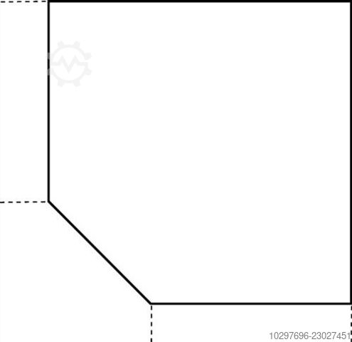 Trapezoidal sheet Sero B 1200x1200mm - 1 pc  