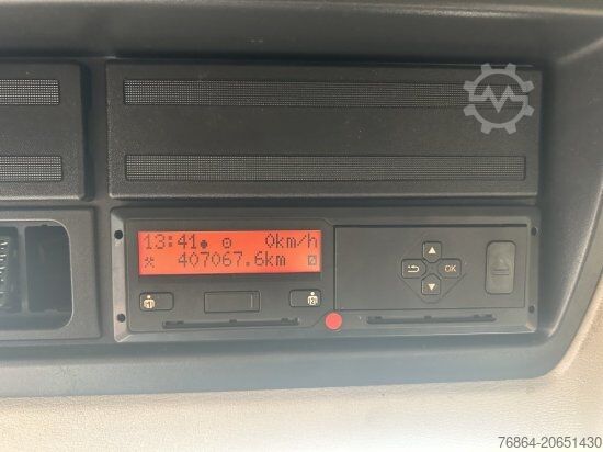 Flatbed truck with tarp DAF LF 260 16 TONNER PLANE MIT LBW, AUTOMATIK, E6