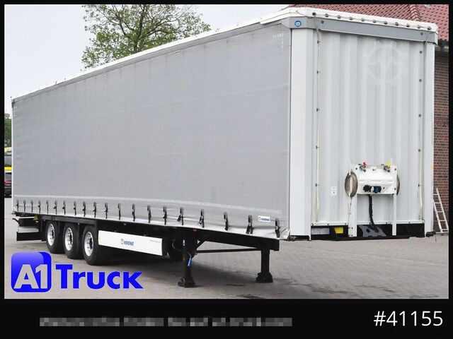 Open semitrailer with tarp KRONE SD, Tautliner Mega, Liftachse