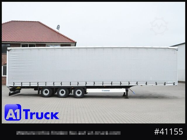 Open semitrailer with tarp KRONE SD, Tautliner Mega, Liftachse