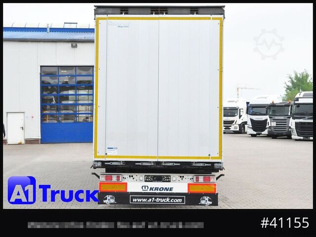 Open semitrailer with tarp KRONE SD, Tautliner Mega, Liftachse