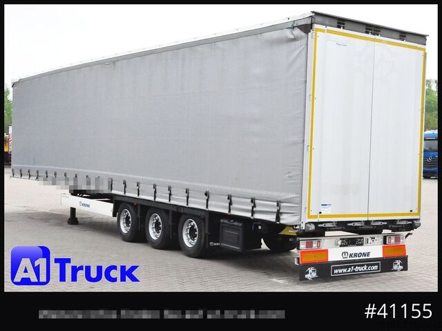Open semitrailer with tarp KRONE SD, Tautliner Mega, Liftachse
