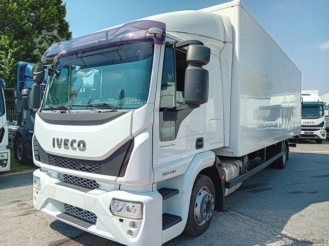 Box truck IVECO EUROCARGO 120E21 BOX+SPONDA