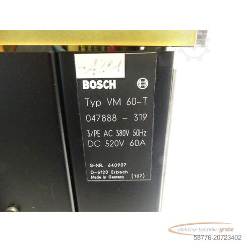 Component Bosch VM 60-T /  Netzteil / Versorgungsmodul SN: 640907