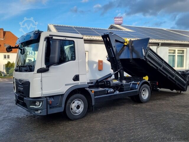 Telehoist load lugger van man TGL 8.220 BL City Abollkipper 6t Powermatic AHK2