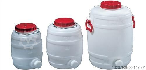 Drum 125 l PE white, 2 carrying handles - 1 pc GRAF 