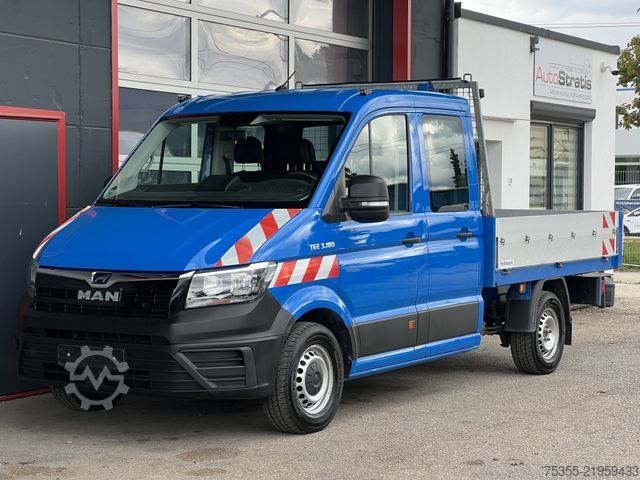 Pritschenwagen MAN TGE 3.180 DOKA 7-Sitz AHK 1-Hand orig. 152tsd km
