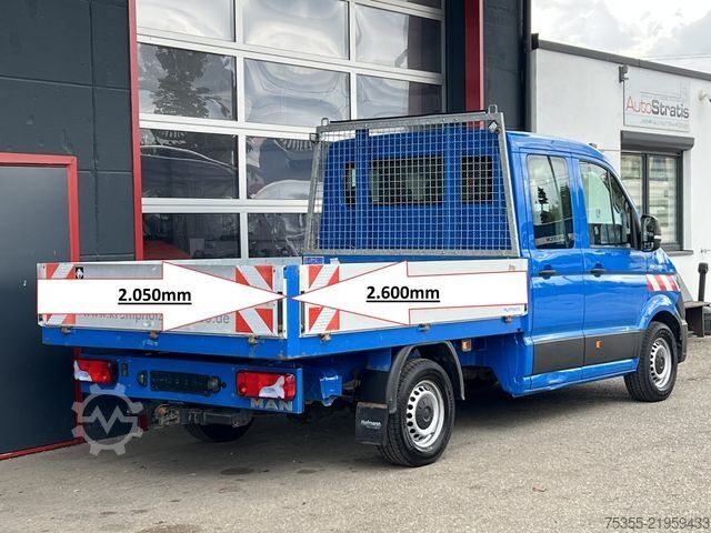 Pritschenwagen MAN TGE 3.180 DOKA 7-Sitz AHK 1-Hand orig. 152tsd km