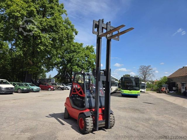 Front loader forklift LINDE H35-03 SDtapler Duplex Mast, 5.600 Kg zul. GGW