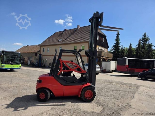 Front loader forklift LINDE H35-03 SDtapler Duplex Mast, 5.600 Kg zul. GGW