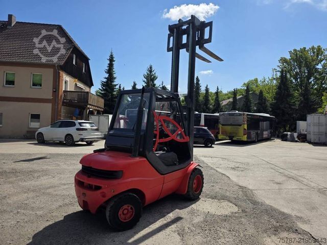Front loader forklift LINDE H35-03 SDtapler Duplex Mast, 5.600 Kg zul. GGW