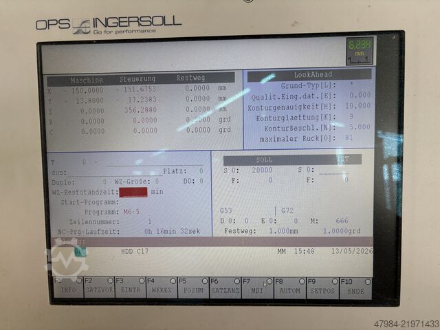 Universal-Bearbeitungszentrum OPS INGERSOLL SPEED HAWK 550