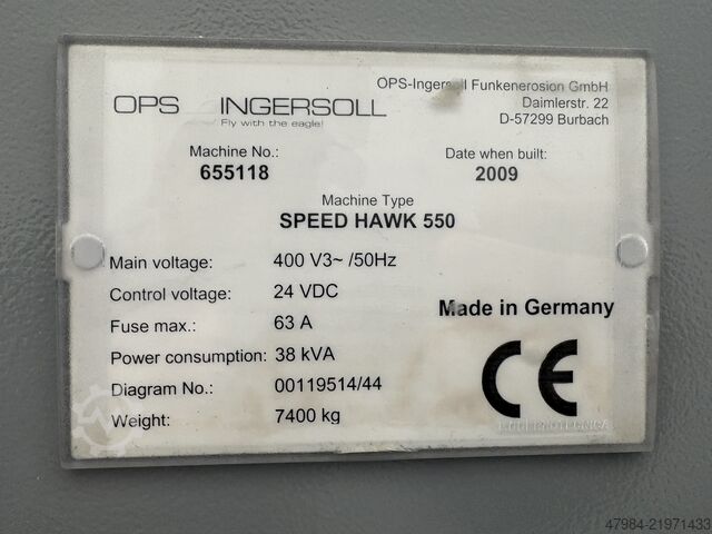 Universal-Bearbeitungszentrum OPS INGERSOLL SPEED HAWK 550