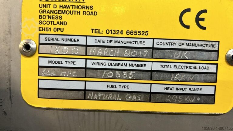 Meat processing machine Acadian MPC 6 Multi Purpose Cooker