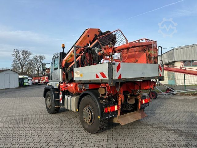 LKW mit Pritsche (offen) UNIMOG U 500 / Palfinger PK 23000 / Personenkorb/ Winde
