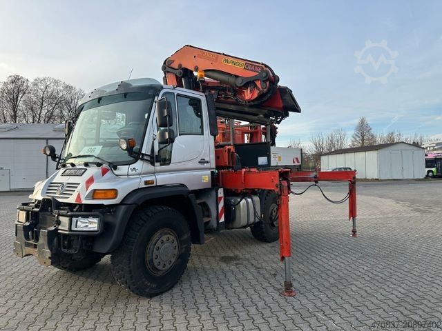LKW mit Pritsche (offen) UNIMOG U 500 / Palfinger PK 23000 / Personenkorb/ Winde