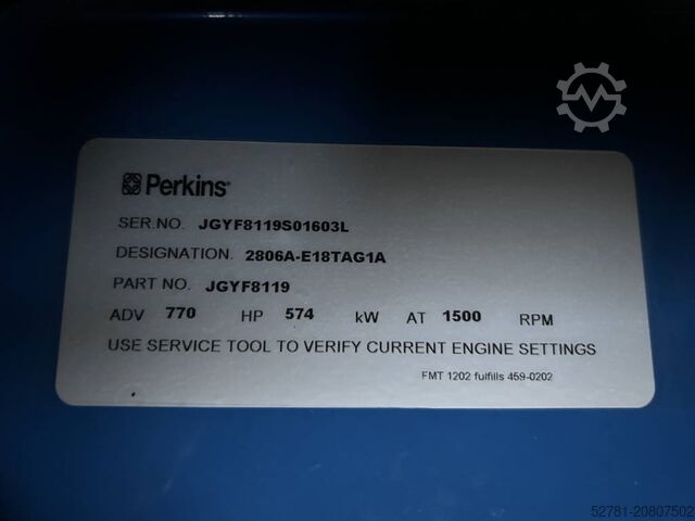 Aggregat FG Wilson P660-3 - 660 kVA Genset - DPX-16022