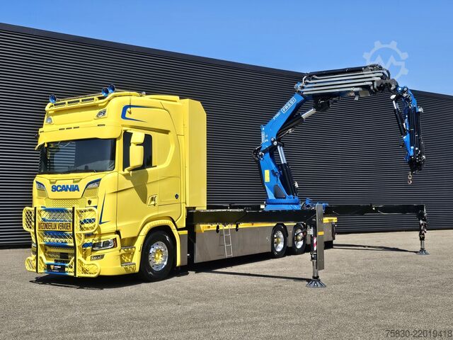 Crane truck Scania S580 V8 / 8x4 / FASSI 115 t/m CRANE / RETARDER