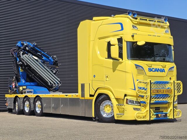 Crane truck Scania S580 V8 / 8x4 / FASSI 115 t/m CRANE / RETARDER