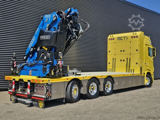 Crane truck Scania S580 V8 / 8x4 / FASSI 115 t/m CRANE / RETARDER