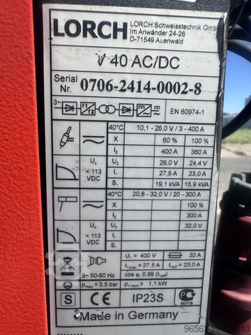 Welding set Lorch WIG-Inverter V 40 AC/DC