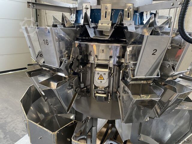 Filling, weighing and packaging line Ishida-Rovema-Paal Afvul– weeg- en verpakkingslijn