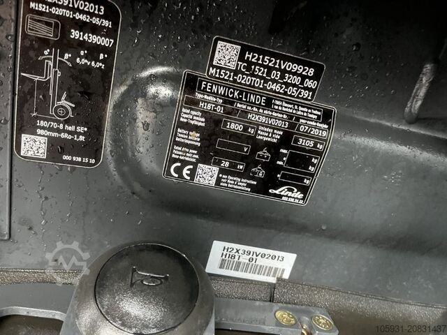 Treibgasstapler Linde H18T-01