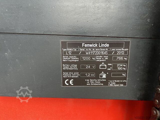 Deichselstapler Linde L12