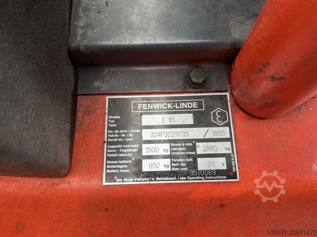Elektro 3 Rad-Stapler Linde E15