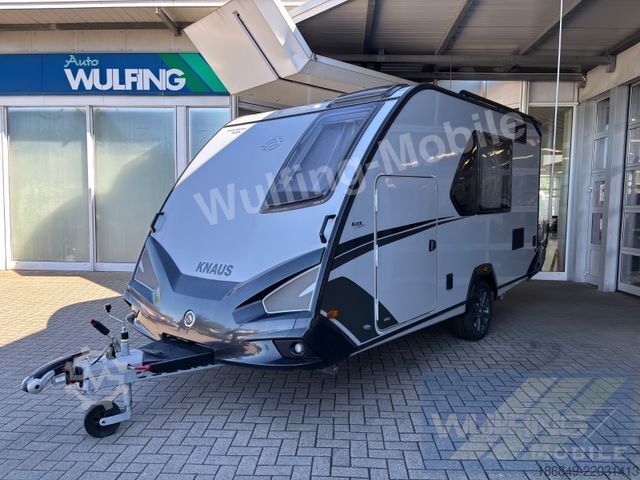 Wohnwagen KNAUS Sport & Fun 480 QL Black Sel. + Motorrrad-Rampe