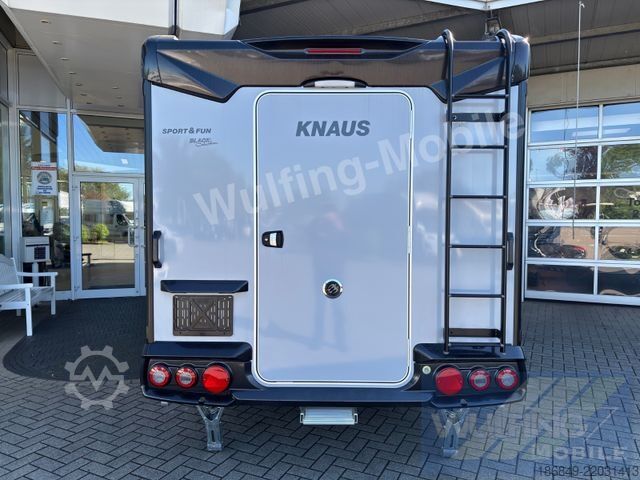 Wohnwagen KNAUS Sport & Fun 480 QL Black Sel. + Motorrrad-Rampe