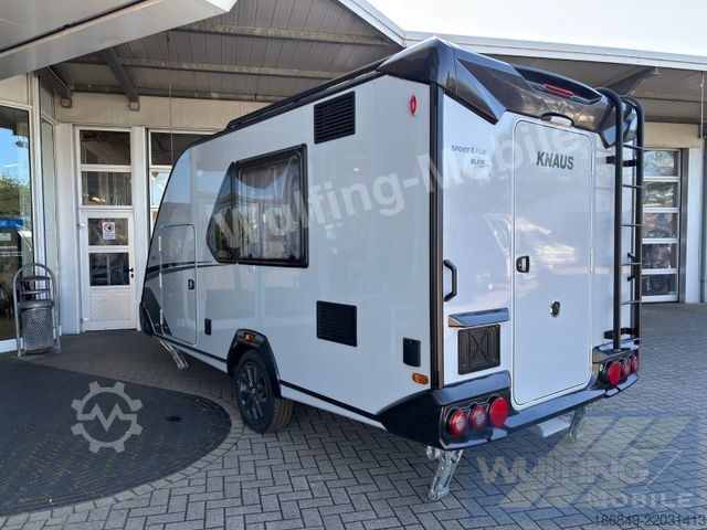 Wohnwagen KNAUS Sport & Fun 480 QL Black Sel. + Motorrrad-Rampe