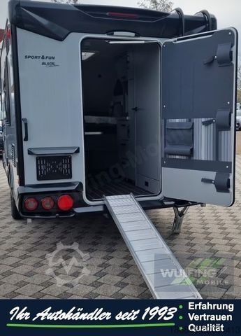 Wohnwagen KNAUS Sport & Fun 480 QL Black Sel. + Motorrrad-Rampe