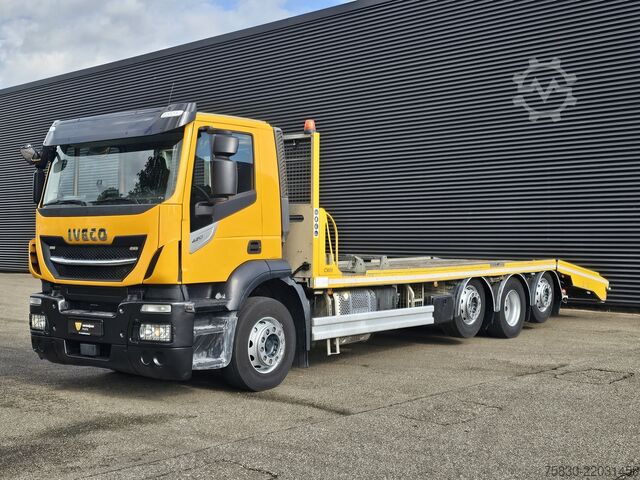 Car carrier van Iveco AD320S42 8x2 / RETARDER / WINCH / AUTO-TRANSPORTER