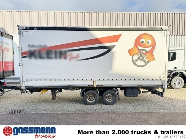 Anhänger mit Pritsche & Plane Obermaier OS2-L105 L/B, durchladbar, Edscha, Ex-Fahrschule!