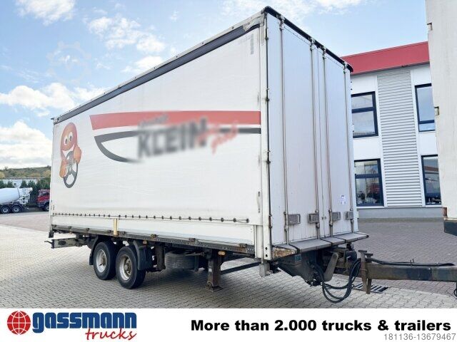 Anhänger mit Pritsche & Plane Obermaier OS2-L105 L/B, durchladbar, Edscha, Ex-Fahrschule!