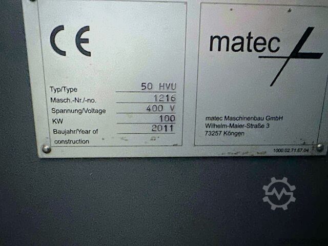 Vertical machining center Matec 50HVU