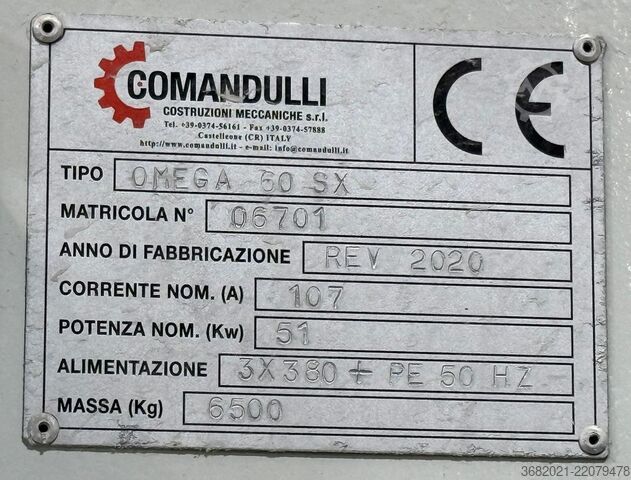 Profile edge grinding machine COMANDULLI OMEGA 60 SX