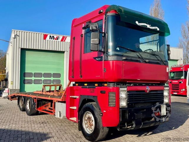 Car carrier van Renault Magnum 430 6x2,  Manuel, MACK, TELMA, En excell...
