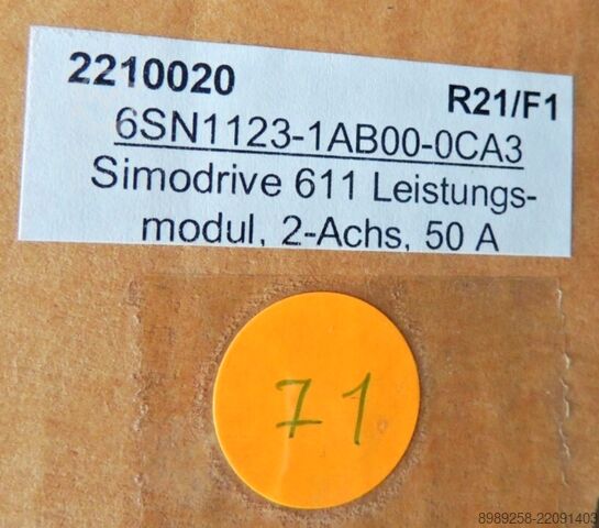 Power module Siemens 6SN1123-1AB00-0CA3