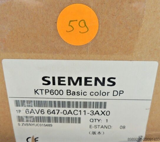 Basic Panel Siemens KTP600 Basic Color DP